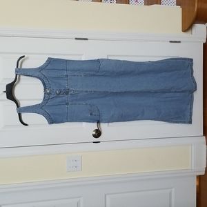 Denim maxi dress